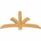 Ekena Millwork Davenport Rough Sawn Timber Gable Bracket, Western Red Cedar, 48"W x 30"H x 2"D x 4"F, 15/12 Pitch GBW048X30X0204DAV00RWR - alternate 2